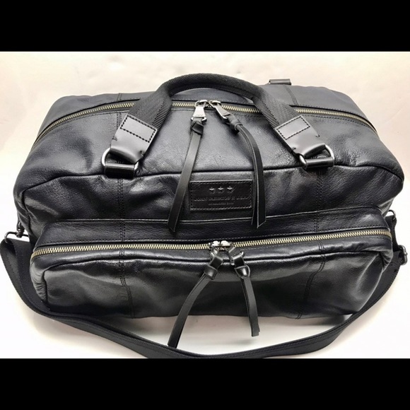 John Varvatos Bags John Varvatos Leather Duffle Weekender Bag New Poshmark